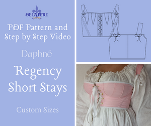 PDF PATTERN | Regency Short Stays Daphné Corset