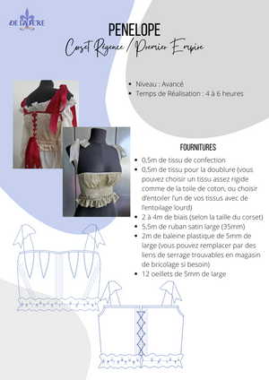 PDF PATTERN | Regency Short Stays Penelope Corset