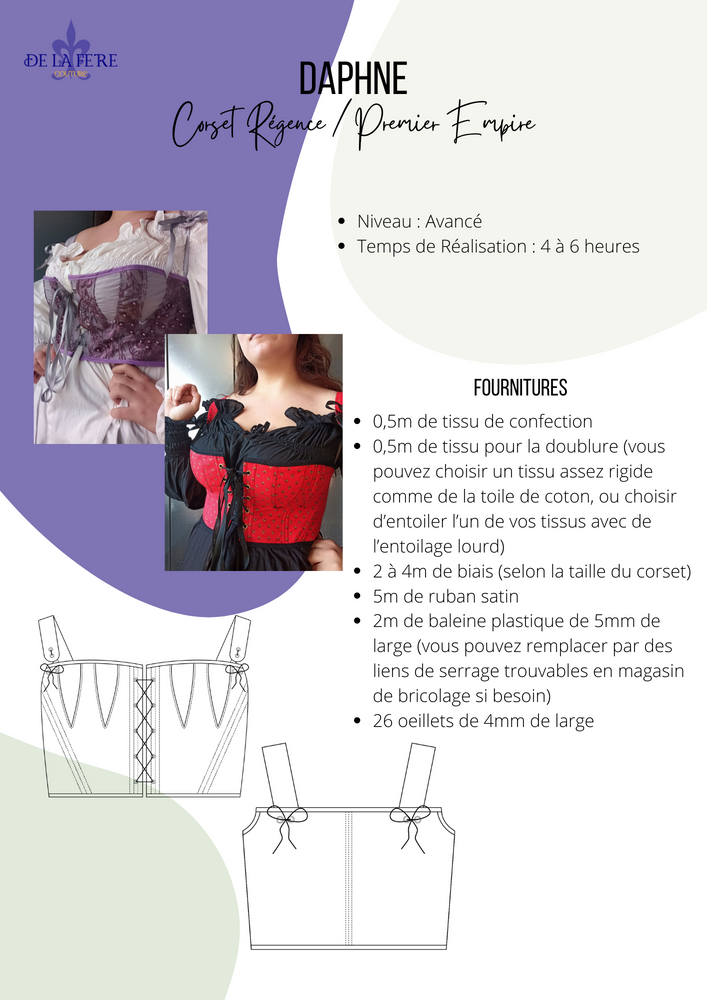 PDF PATTERN | Regency Short Stays Daphné Corset